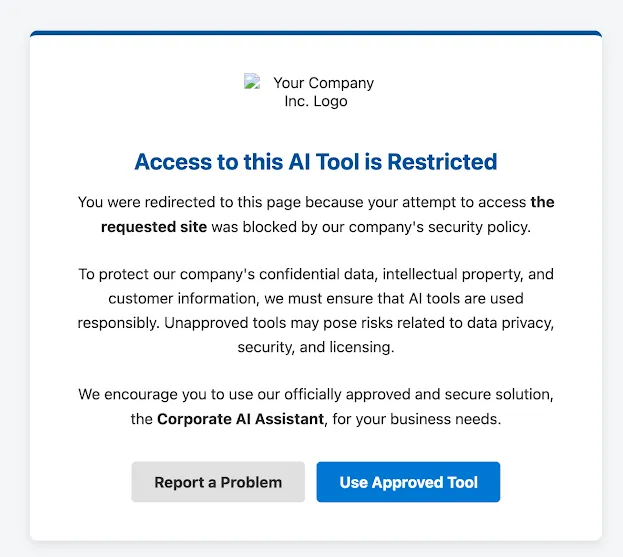 Example of a custom coaching page utilizing the code example above.