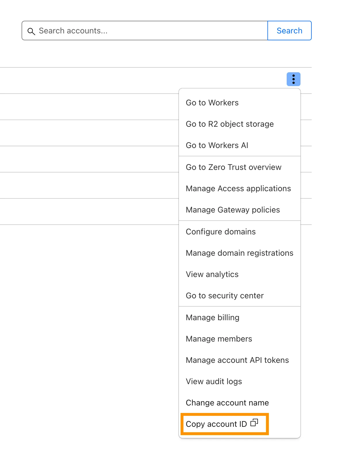 Screenshot of the Overview page with the API section highlighted